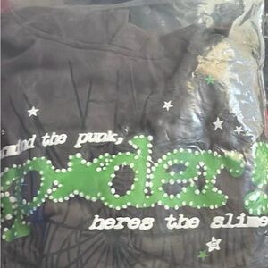 Black and Green Spider Graphic Tee
